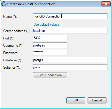 MapServer data connection